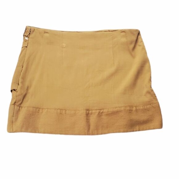 NWT Free People Sienna Brown Wrap Skirt - Picture 2 of 8